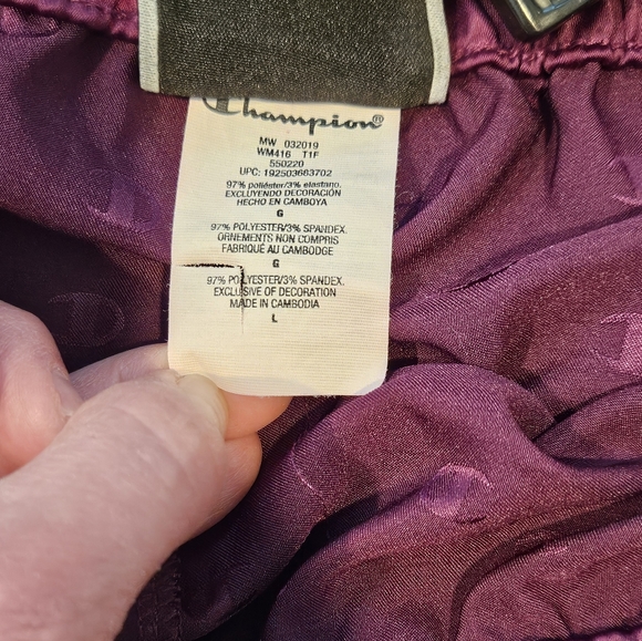 Champion Satiny Purple Shorts, Sz. L - Picture 7 of 13